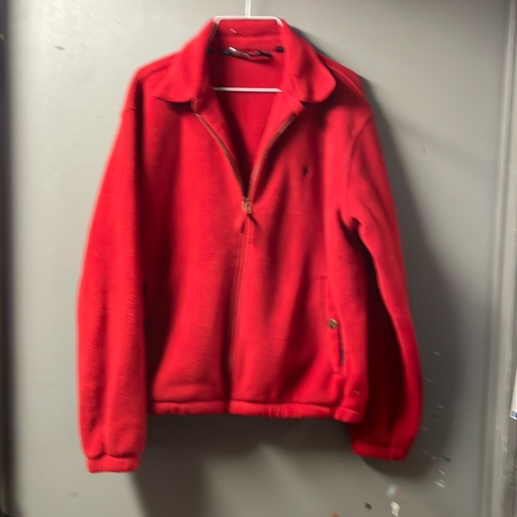 Polo Ralph Lauren 1/4 zip fleece pullover jacket  Red size M - Picture 2 of 6